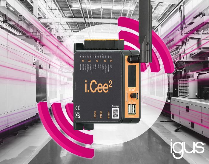 O módulo industrial i.Cee² da igus simplifica a entrada na manutenção preditiva